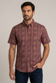 Aztec Stripe Short Sleeve Shirt