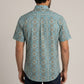 turquoise aztec stripe short sleeve shirt men platini back