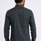 black aztec stripe western shirt men platini back