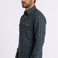 black aztec stripe western shirt men platini detail
