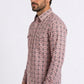 pink aztec stripe western shirt men platini back