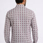 white aztec stripe western shirt men platini back