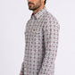white aztec stripe western shirt men platini detail