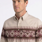 beige aztec band western shirt men platini back