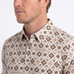 beige aztec geometric performance polo ii men platini side