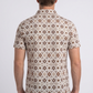 beige aztec geometric performance polo ii men platini back