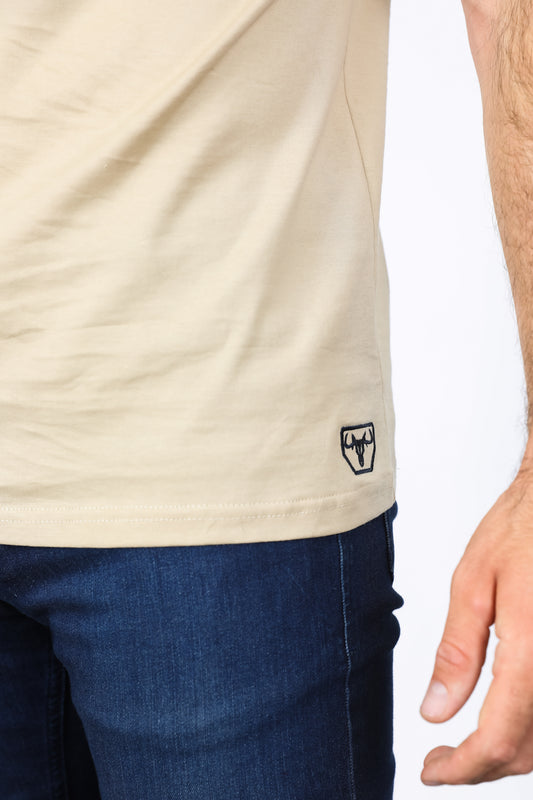 beige aztec diamond band polo men platini back