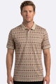 Diamond Longhorn Western Print Polo