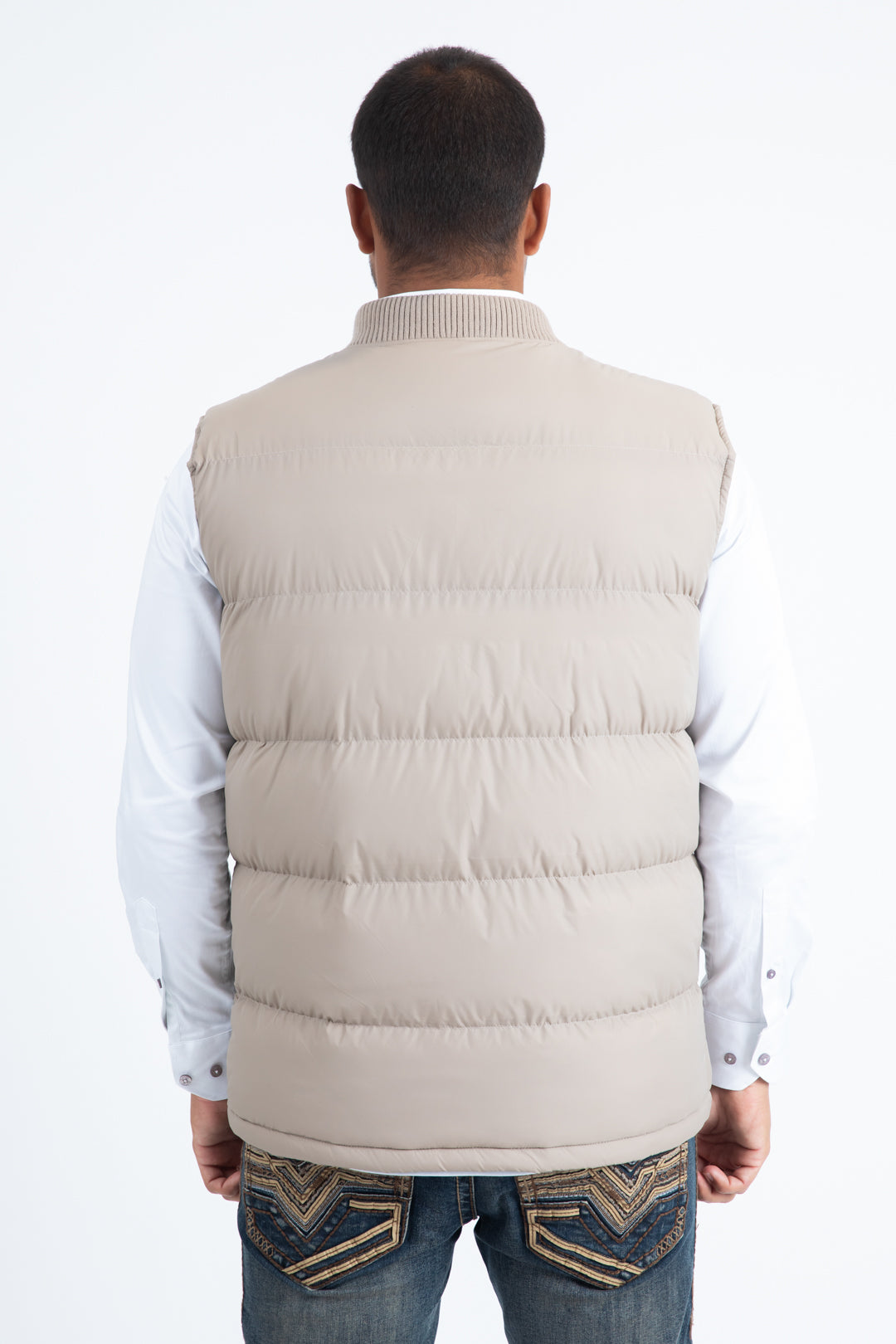 Mens Beige Light Bubble Vest