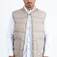 Mens Beige Light Bubble Vest