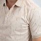 beige longhorn polo detail platini