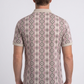 beige vertical geo diamond print polo men platini back