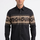 black aztec band western shirt men platini front
