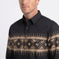 black aztec band western shirt men platini back