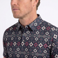 black aztec geometric performance polo ii men platini side