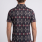 black aztec geometric performance polo ii men platini back