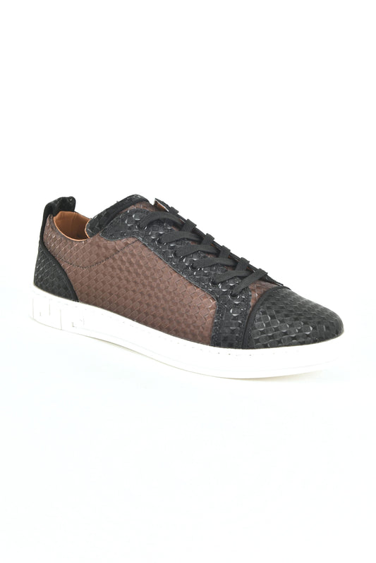 Multi Fabric Low-Top Sneaker
