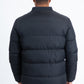 Mens Black Bubble Jacket with Rib Collar & Cuffs