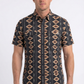 black diamond tribal print performance shirt men platini front