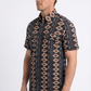 black diamond tribal print performance shirt men platini back