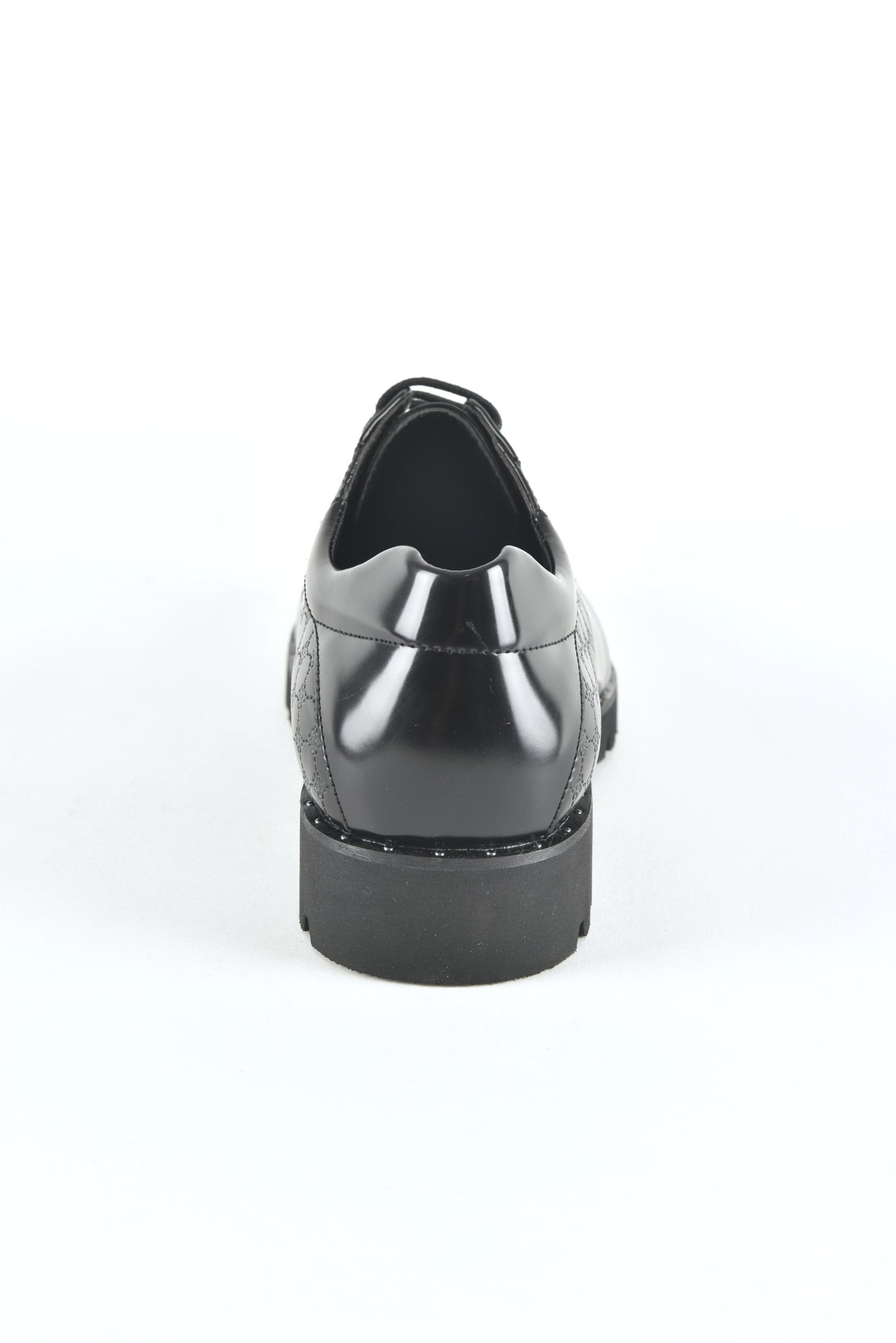 Black Dress Derby Shoes for men back