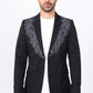 Mens Embroidery Fashion Blazer