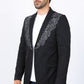 Mens Embroidery Fashion Blazer