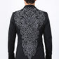 Mens Embroidery Fashion Blazer