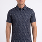 black full aztec diamond polo men platini front