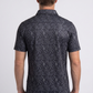 black full aztec diamond polo men platini back