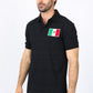 black mexico embroidery aztec polo chest patch platini