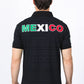 black mexico embroidery aztec polo detail platini