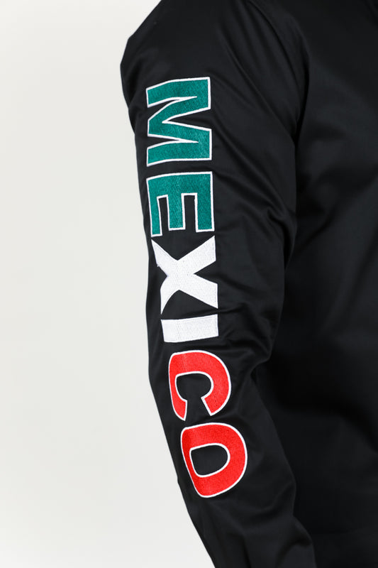 black mexico heritage flag shirt detail platini