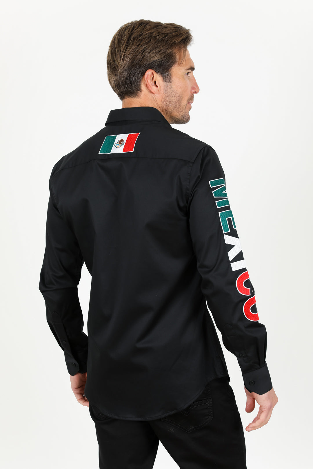 black mexico heritage flag shirt lifestyle platini