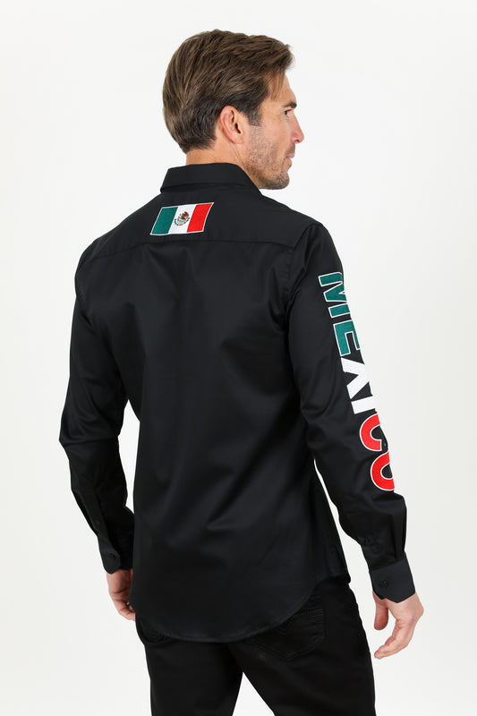 black mexico heritage flag shirt lifestyle platini