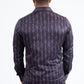 black modern ethnic pattern western shirt men platini detail