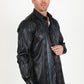 Mens Modern Fit Stretch Aztec Foiled Shirt - Black
