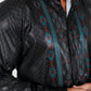 Mens Modern Fit Stretch Aztec Foiled Shirt - Black
