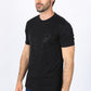 Mens Modern Fit Stretch Crystals T-Shirt