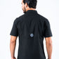 black performance solid shirt back platini