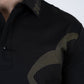 black olive print polo back platini