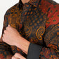 Satin Cotton/Spandex Long Sleeve Shirt - Black