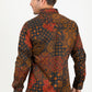 Satin Cotton/Spandex Long Sleeve Shirt - Black