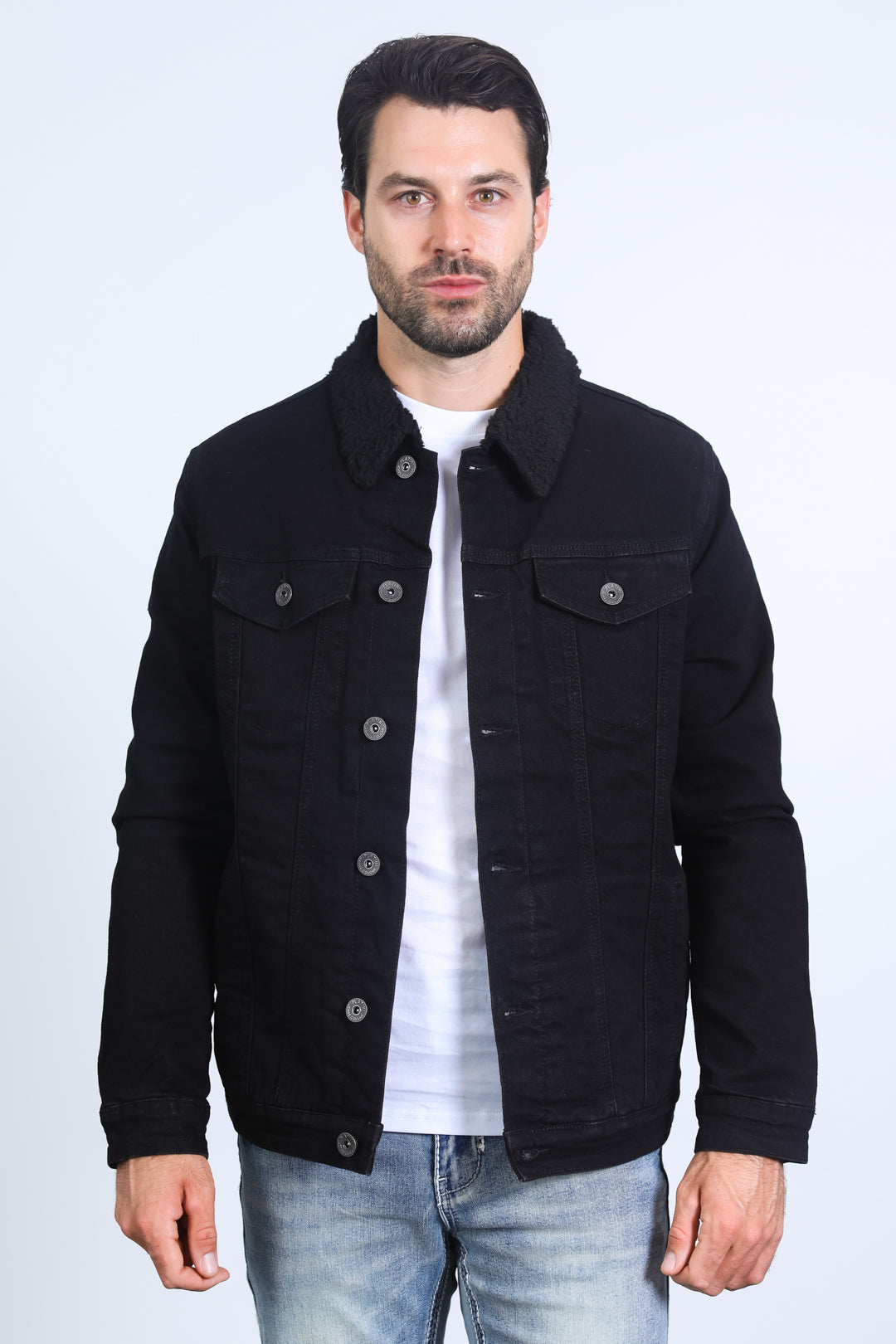 Mens Sherpa Lined Denim Jacket - Stay Warm and Stylish this Winter Platini Fashion Mens Sherpa Lined Denim Jacket - Stay Warm and Stylish this Winter Platini Fashion