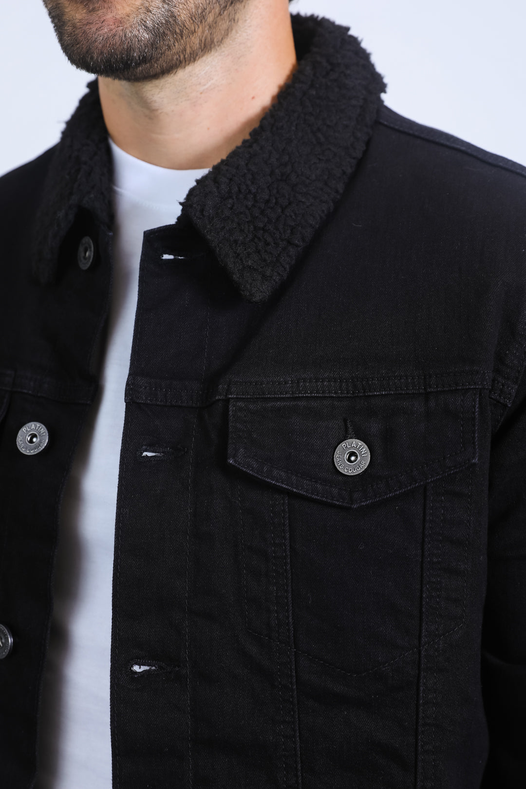 Mens Sherpa Lined Denim Jacket - Stay Warm and Stylish this Winter
