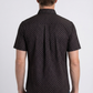 black stylized floral print performance shirt men platini side