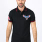 Mens Modern Fit Stretch USA Embroidery Polo