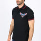 Mens Modern Fit Stretch USA Embroidery Polo