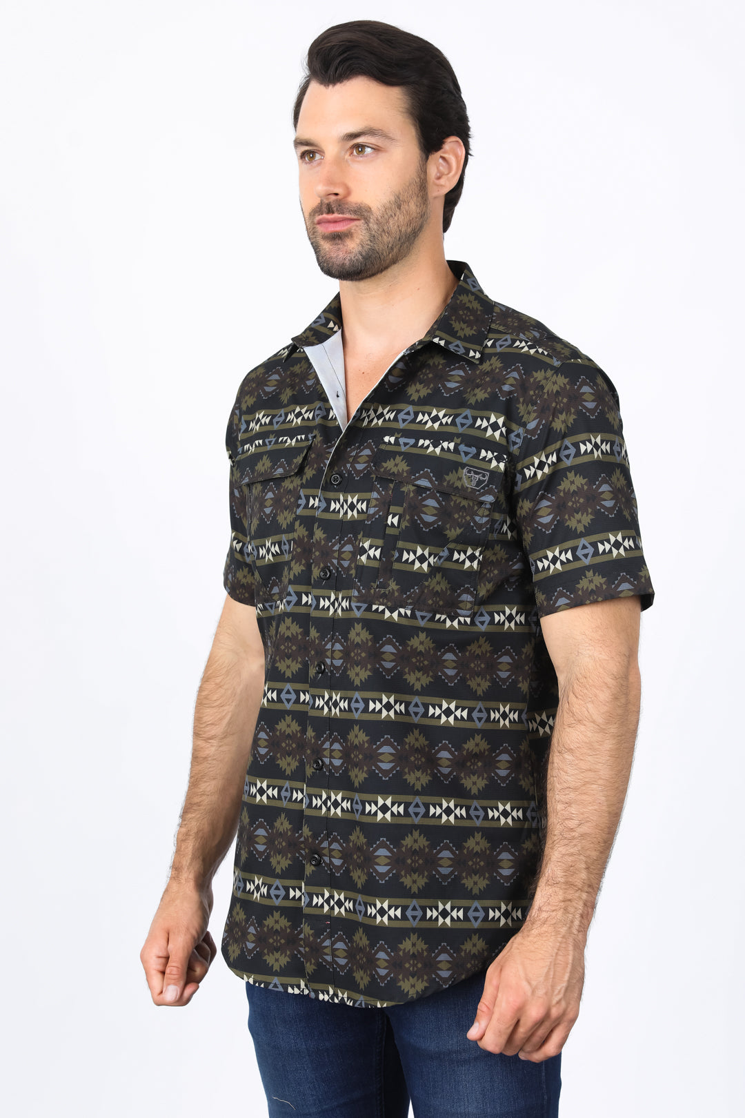 black western aztec performance shirt side platini