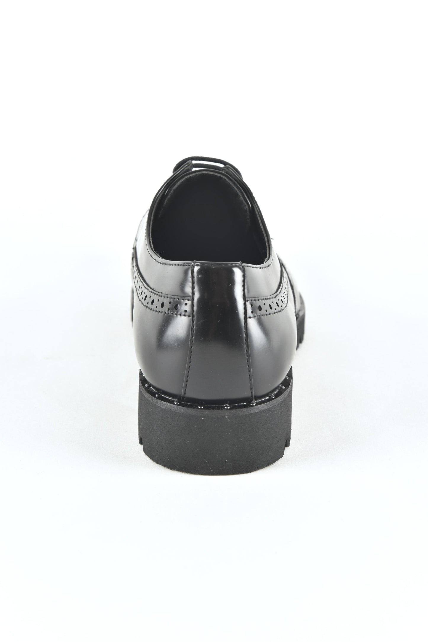 Black Wingtip Brogue Dress Shoes for Men back